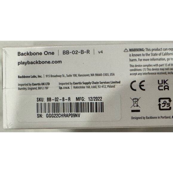 Backbone One Mobile Gaming Controller for iPhone Black Sealed, Never Opened NEW - Picture 3 of 6
